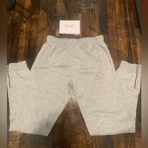 Grey jogger sweatpants